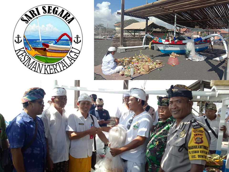 Upacara Mlaspas Jukung (Perahu) Kelompok Nelayan 