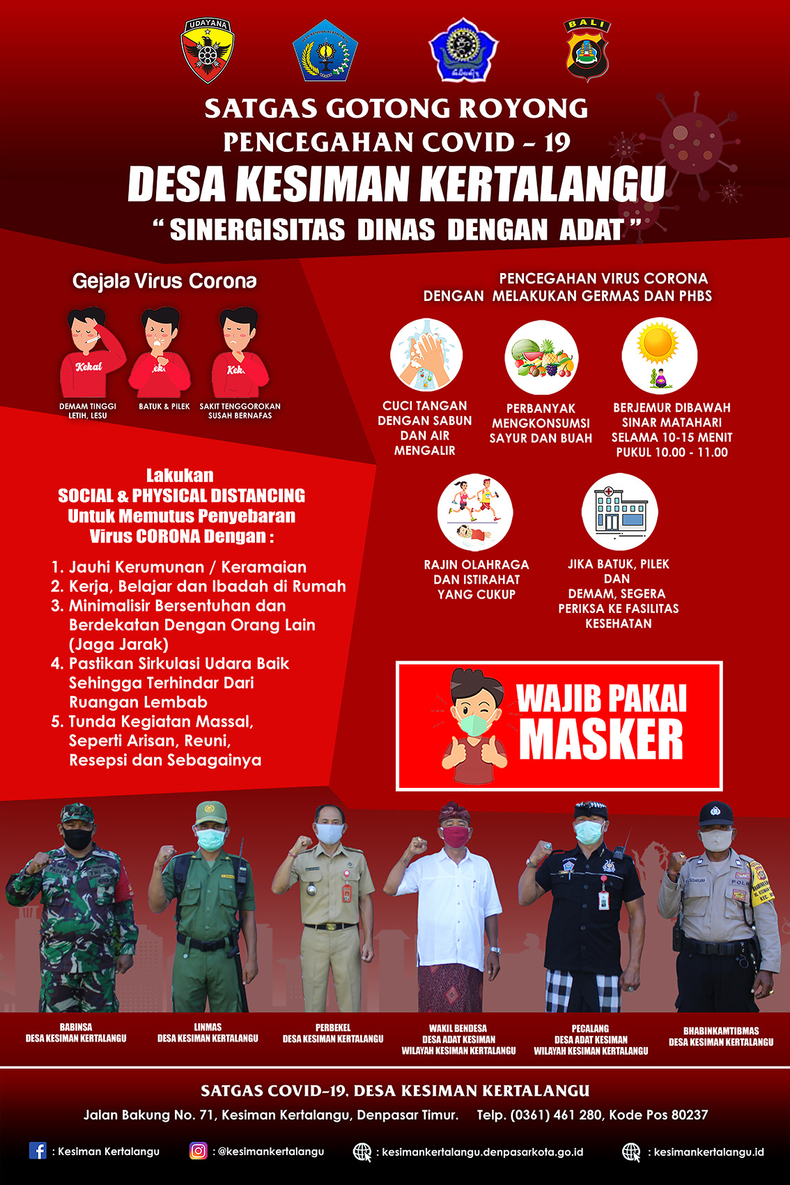Sinergi Desa Dinas Kesiman Kertalangu Dengan Desa Adat Kesiman.