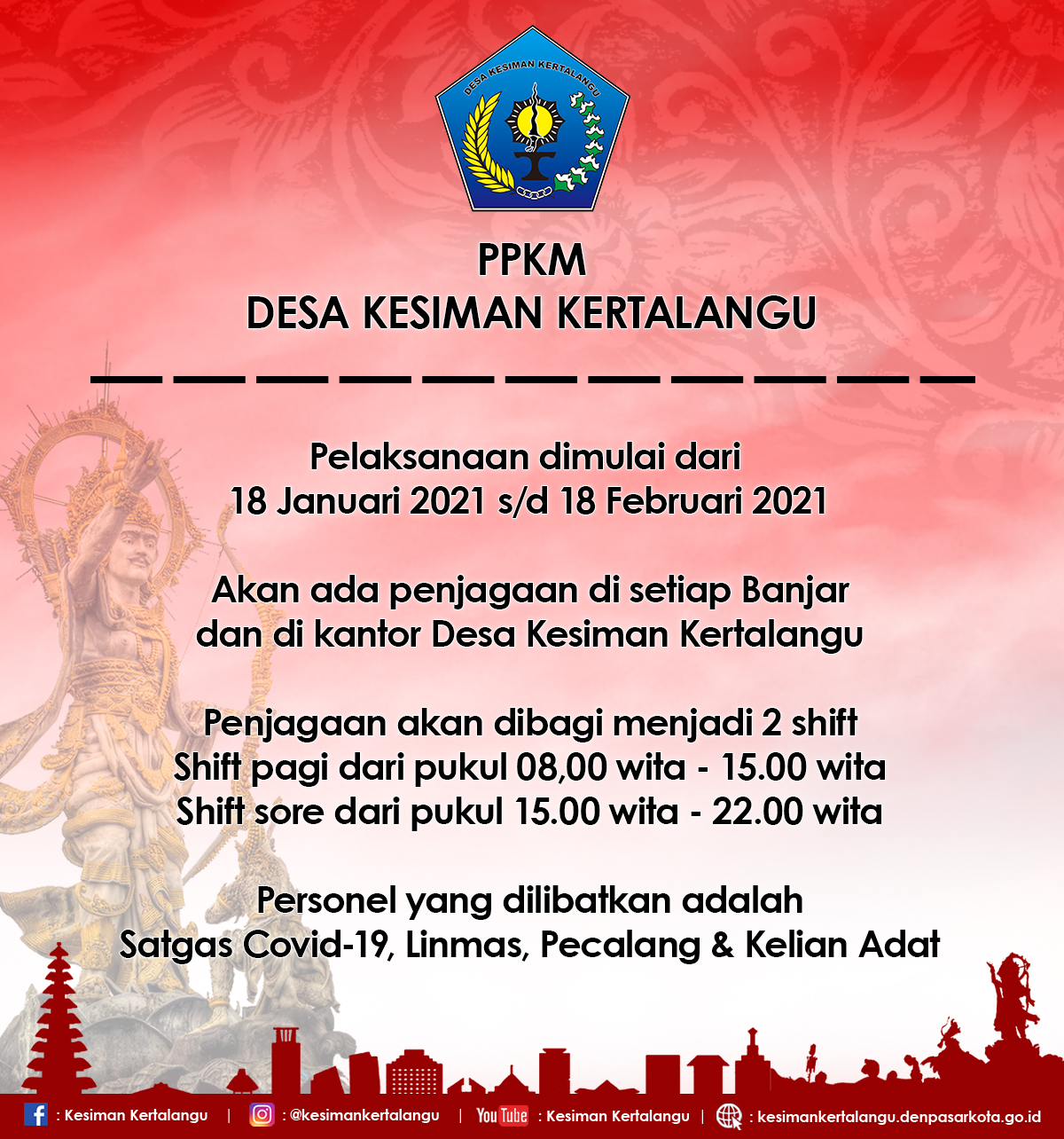 PPKM DESA KESIMAN KERTALANGU